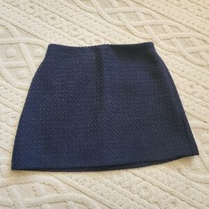 XS ABERCROMBIE Textured Navy SCARLETT MINI Skort